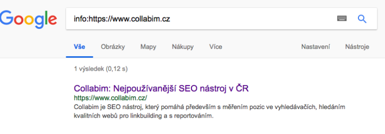 Jak Collabim ovlivní to že Google ukončí operátor info SEO